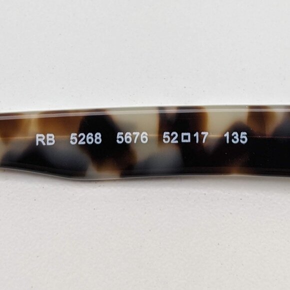 🕶️Ray-Ban RB5268 5676 Eyeglasses 52/17 135 /KAA825🕶️ - Picture 3 of 6